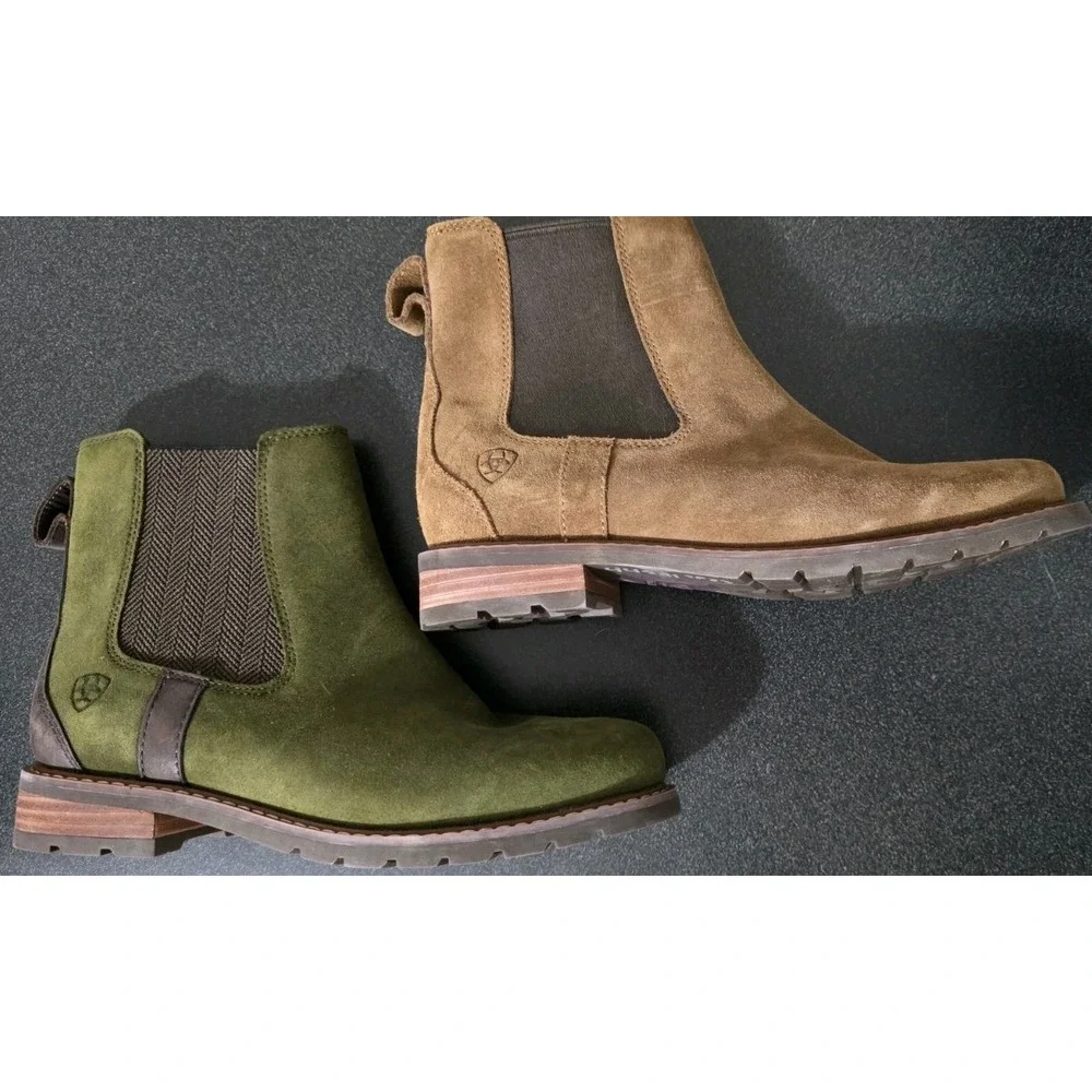 Ariat Women's Wexford Waterproof Leather Lug Sole Chelsea Booties R FOOT‎ ONLY